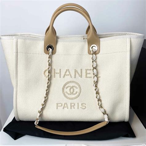 chanel canvas bag second hand|chanel tote bag canvas price.